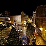 Lisbonne by night. מחלון המלון בליסבון